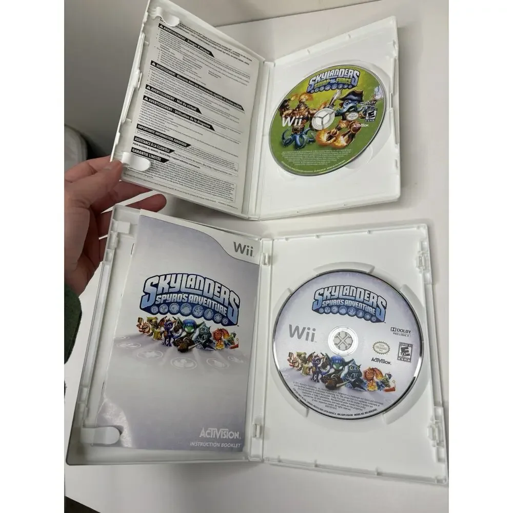 Skylanders Swap Force and Spyro's Adventure Nintendo Wii Lot of 2 Games Tested